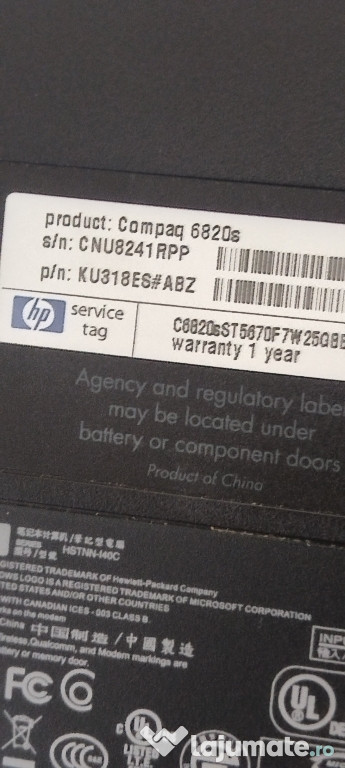 Dezmembrez HP compaq 6820s
