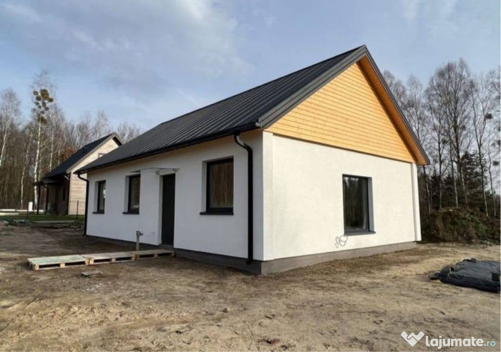 Vând case pe structură metalică modulare
