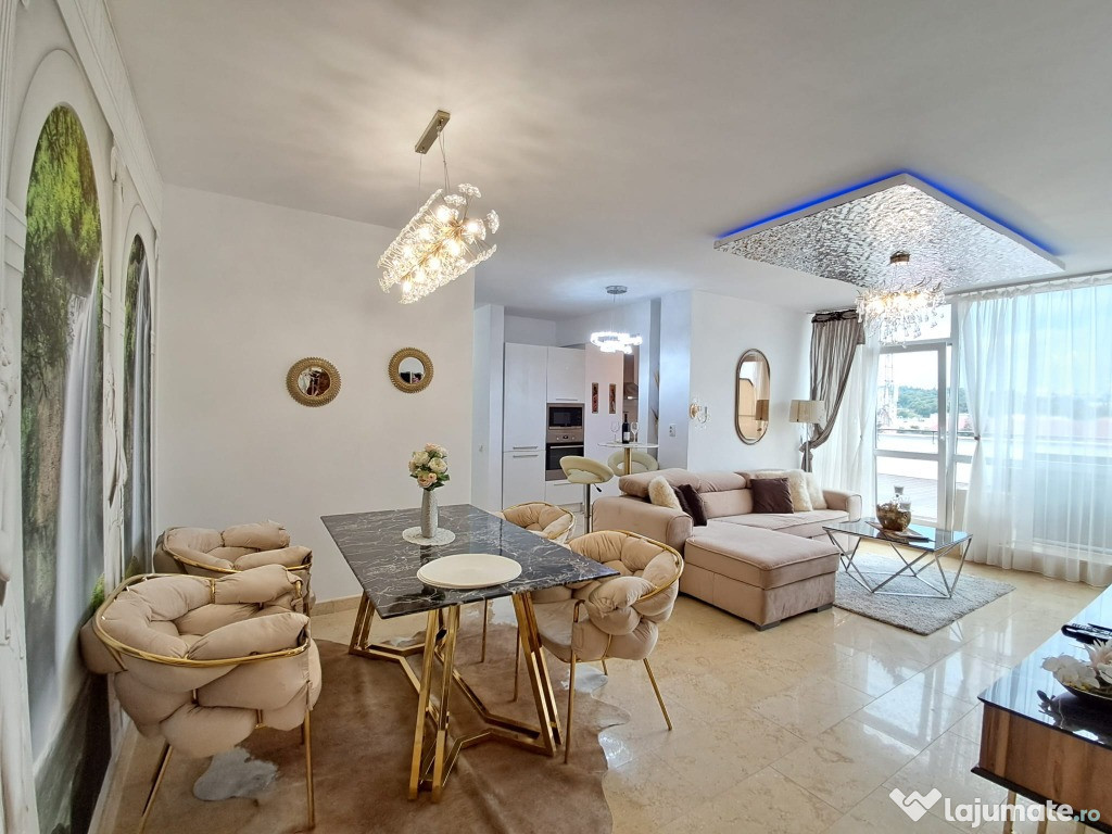 Penthouse lux 90 mp cu terasa 40 mp, parcare subterana Dorobantilor