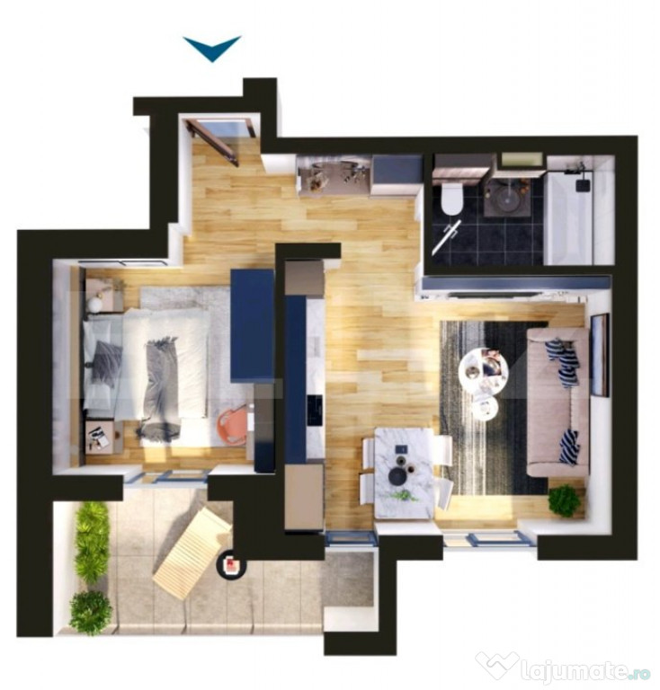 Apartament de vanzare, 2 camere, 47 mp, zona Torontalului