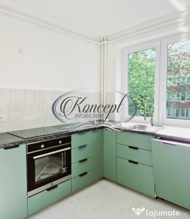 Apartament renovat complet, etaj intermediar, cartierul Gheo