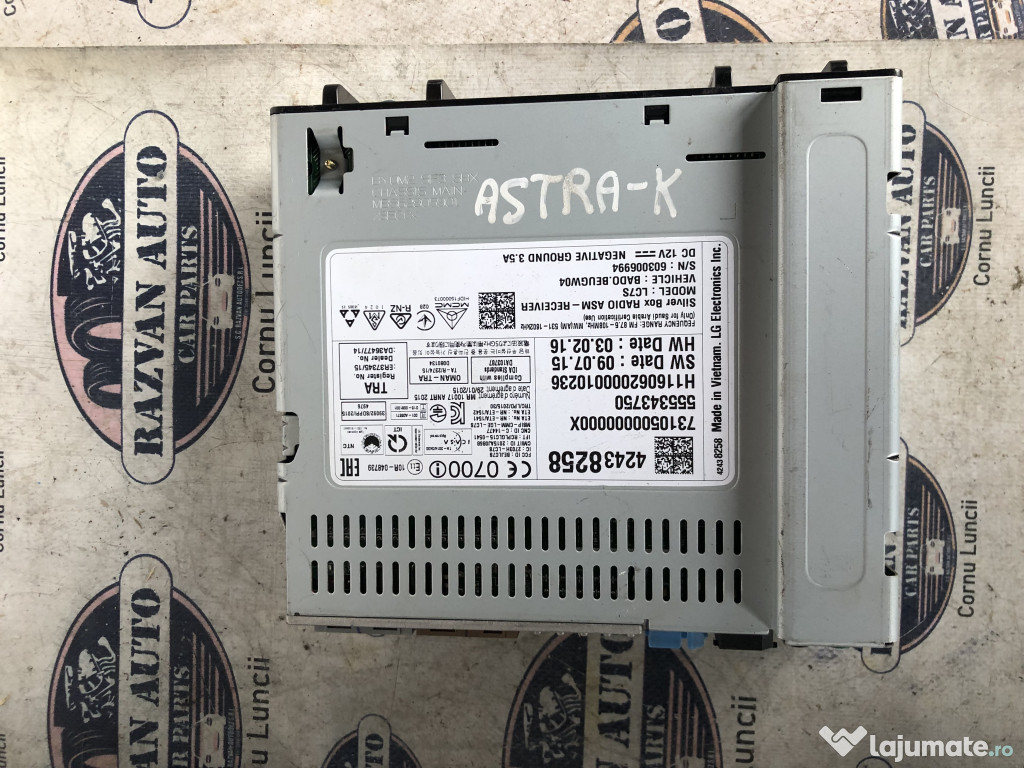 Unitate Multimedia Opel Astra K 2016