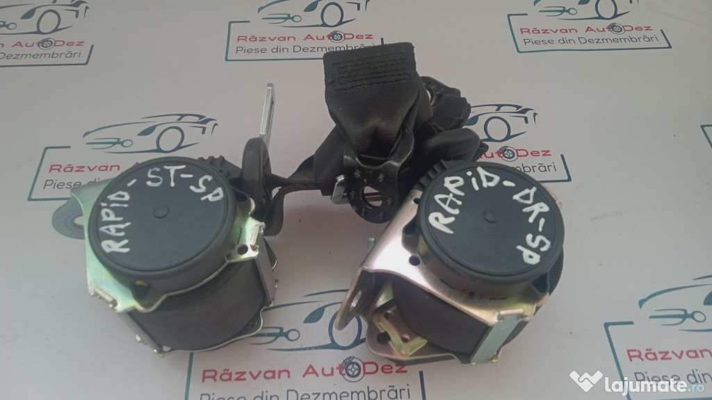 Set centuri spate stanga-dreapta Skoda RAPID 2013