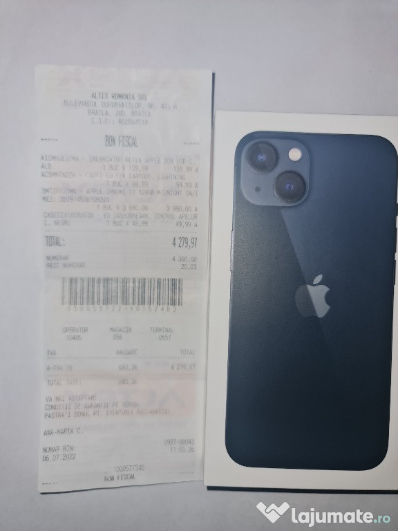 Iphone 13,128gb, negru