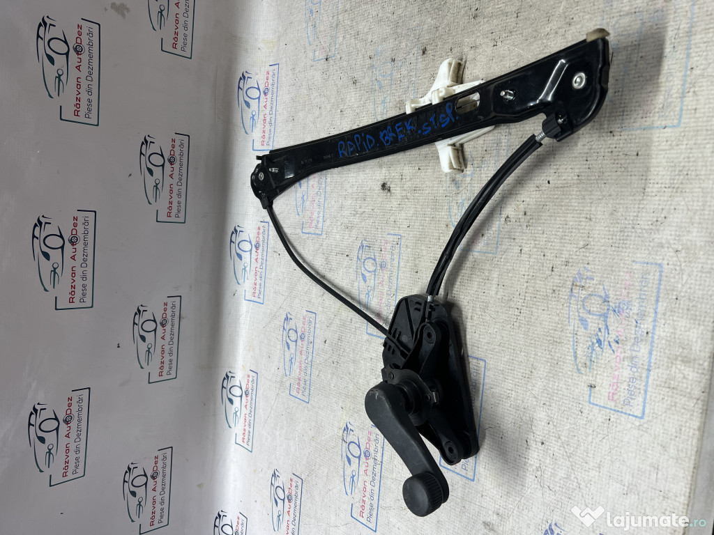 Macara geam stanga spate Skoda RAPID 2012