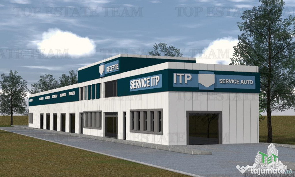 Hala industriala, pretabila, fabrica, productie, service aut