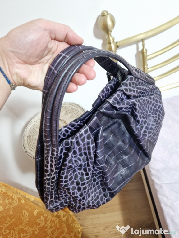 Giorgio Armani Piele Mov Nefolosită
