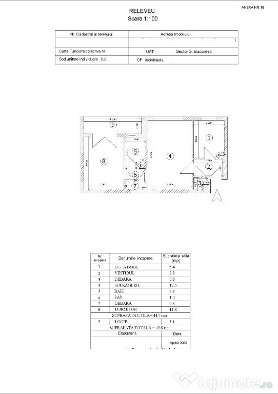 Apartament 2 camere, Liber, Zona verde, parc/metrou la 7 min
