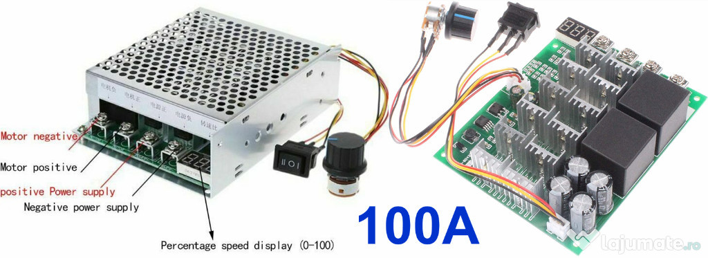 Variator PWM 100A/PWM 200A pentru carucioare electrice! Nou ambalat!