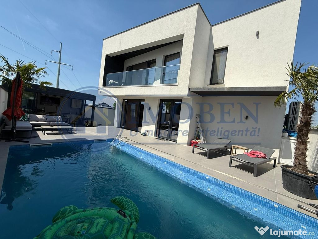 Casa Moderna-Lux-Mobilata-Utilata-Piscina-220mp