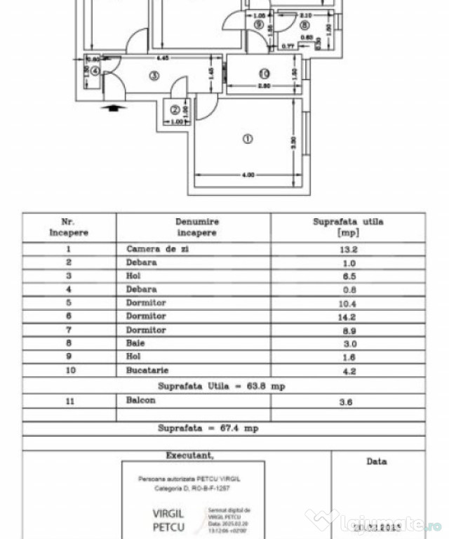 ???? Apartament 4 camere, etaj 2/4, zona Plopilor – 9 Mai,