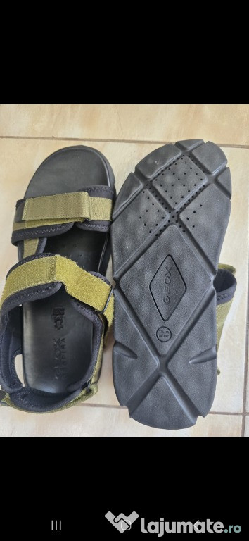 Sandale pentru barbati, piele interior, nepurtate, stare foa