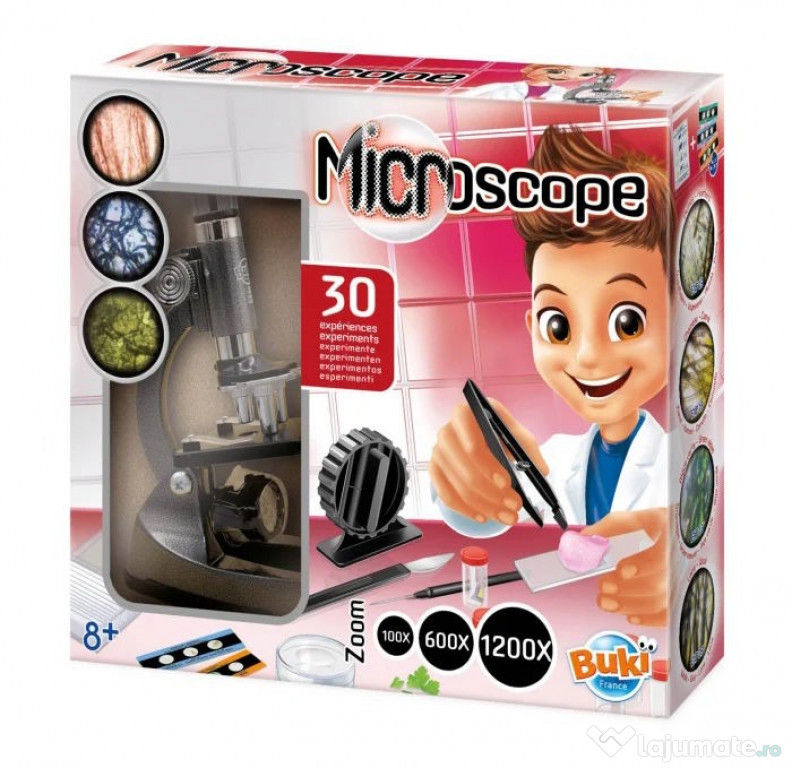 Jucarie educativa BUKI France Microscop - 30 Experimente