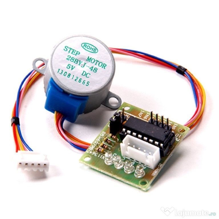 Stepper Motor pas cu pas 5V cu reductie + driver