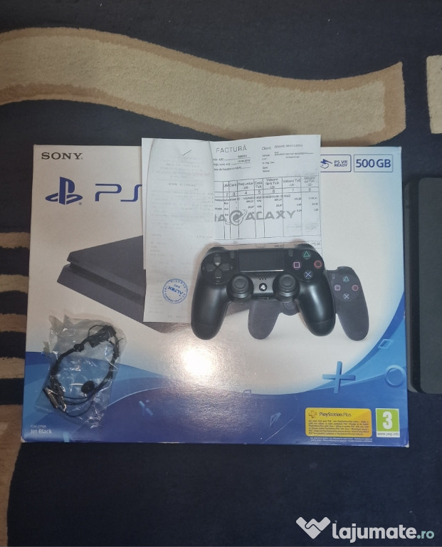 Ps4 Slim Full Boc + factura + toate accesoriile