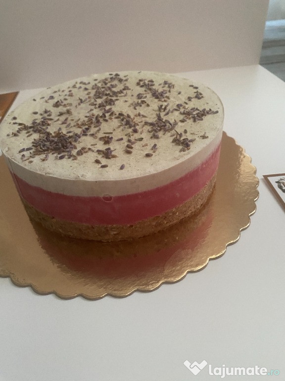 Tort Raw Vegan Zmeură & Lavandă – Mireille de Margaux Cluj