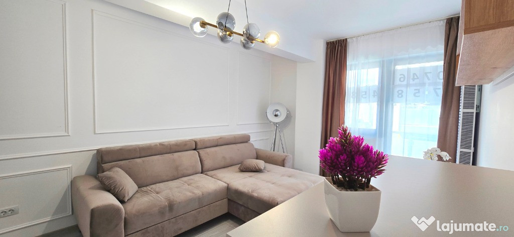 PROPRIETAR inchiriez apartament 2 camere decomandat, bloc nou, mobilat