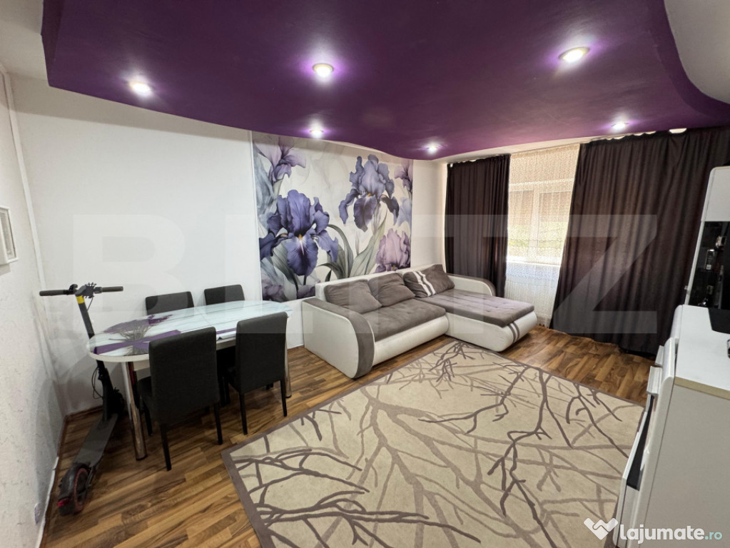 Apartament de 3 camere, decomandat, parter, zona Valea Rosie