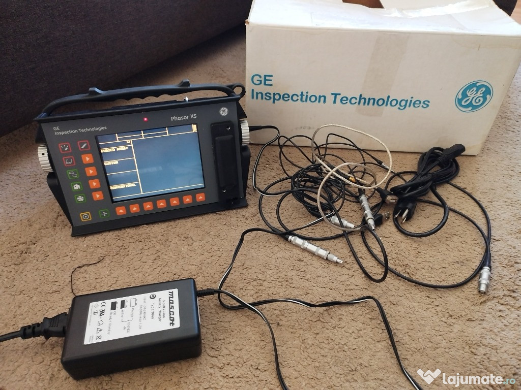 Osciloscop GE Phasor XS 16:64 Ultrasonic Flaw Detector cu accesorii