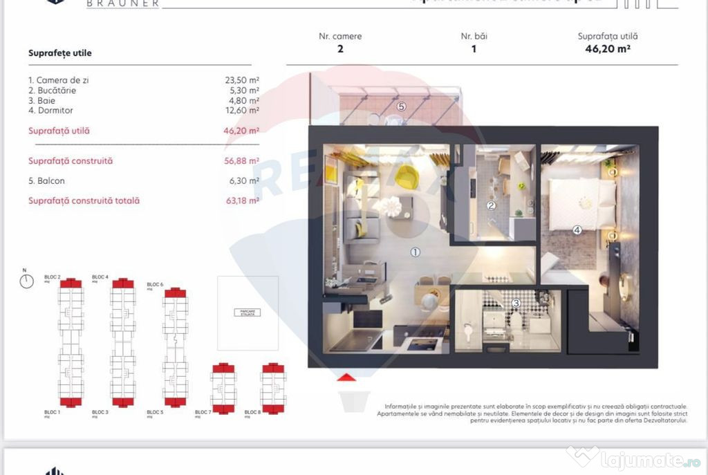 Vanzare Apartament cu 2 camere în zona Theodor Pallady