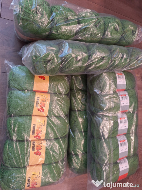 Fire tricotat sau crosetat, 4 - 5, Favori, verde