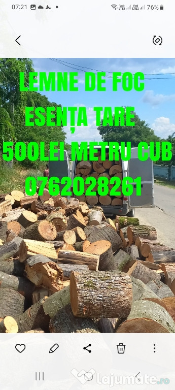 Aducem la comandă lemne de foc esența tare sau moale