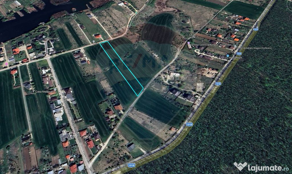 Teren intravilan, 3916 mp, dubla deschidere, Vladisceasca