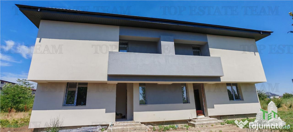 Vila individuala cuplata 5 camere, P 1 M, incalzire in pardo