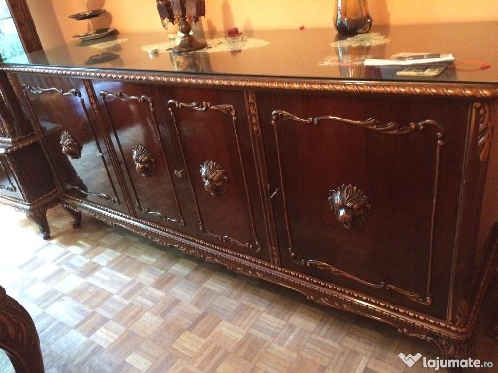 Vând mobilier baroc vintage – lemn masiv sculptat, set sau separat