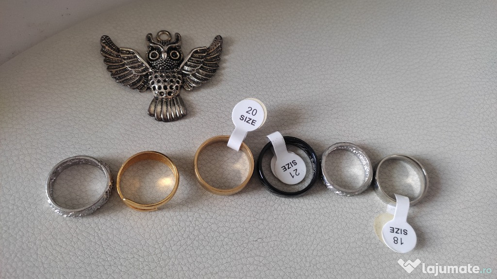 Pandantiv bufnita, metal - Harry Potter | Inel din aliaj zinc, Lord of