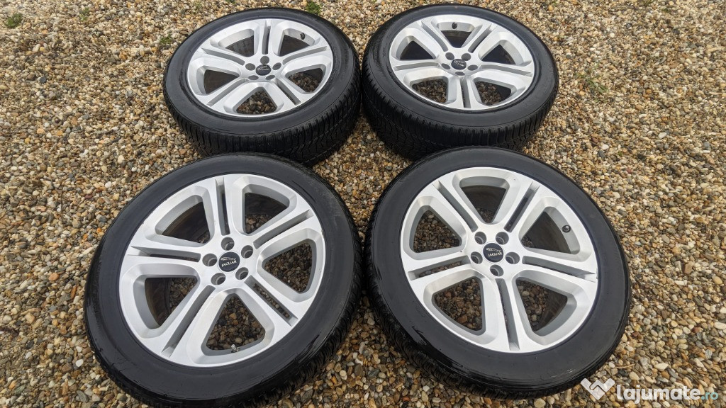 Set roti jante originale Jaguar 20" senzori presiune cauciucuri iarna