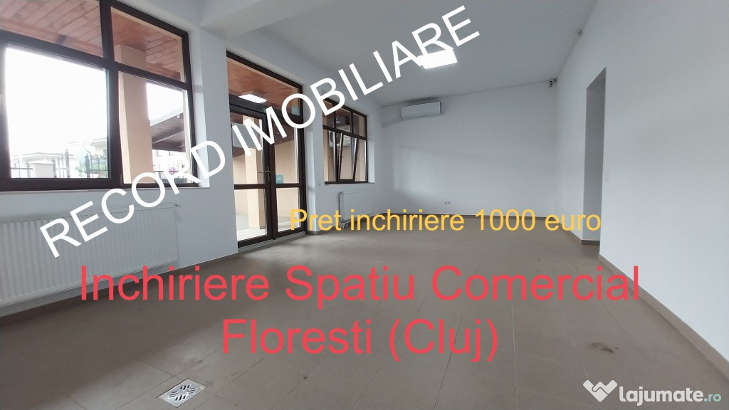 Spatiu comercial 80 mp, gradina 30 mp,terasa 40 mp Floresti