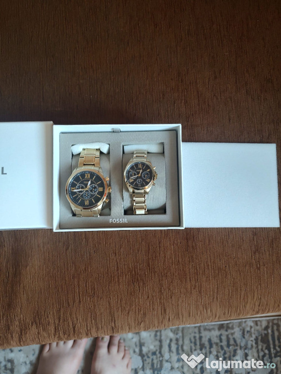Set de ceasuri FOSSIL,bărbatesc si de damă in stare exceptionala!