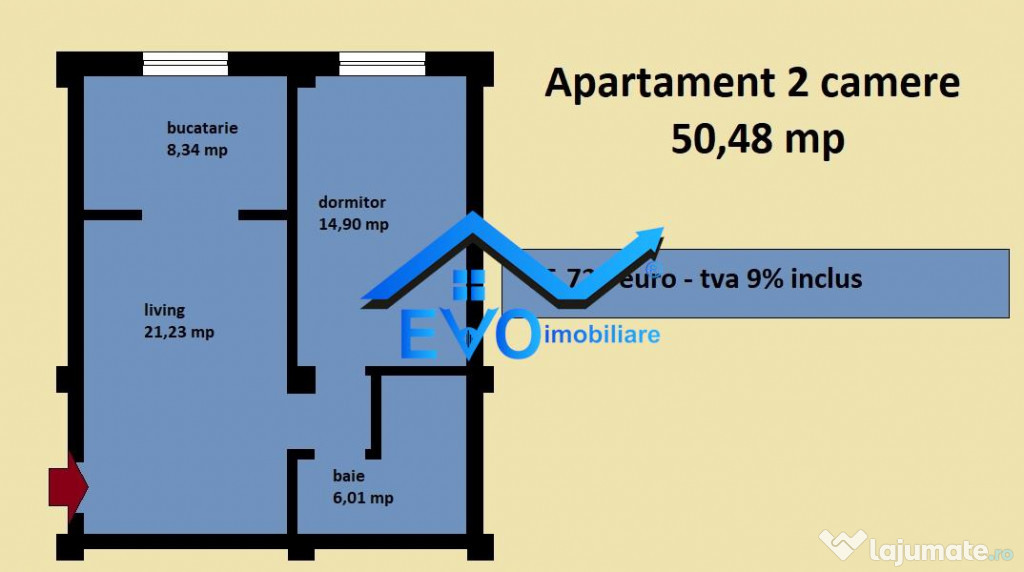 Apartament 2 camere Pepiniera Tudor Neculai Cug