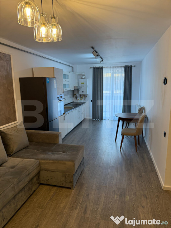 Apartament 2 camere , semidecomandat , 44 Mp mobilat si util