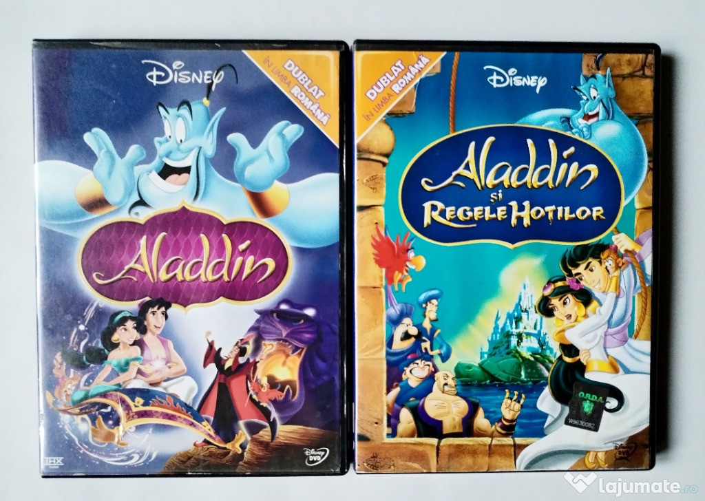 Aladdin + Aladdin si Regele Hotilor, dvd-ri colectia Disney, dublate i