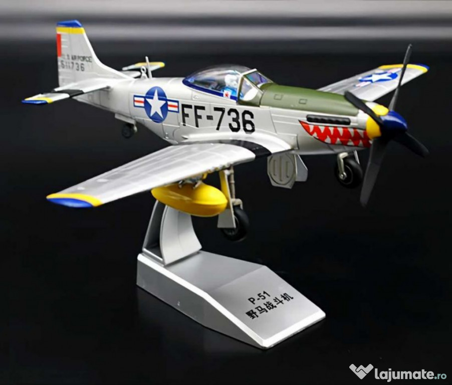 Macheta avion metalica P-51D-30-NT 1:48 23cm North American Mustang