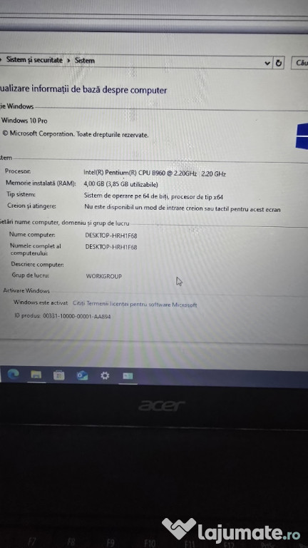 Laptop acer travel mate