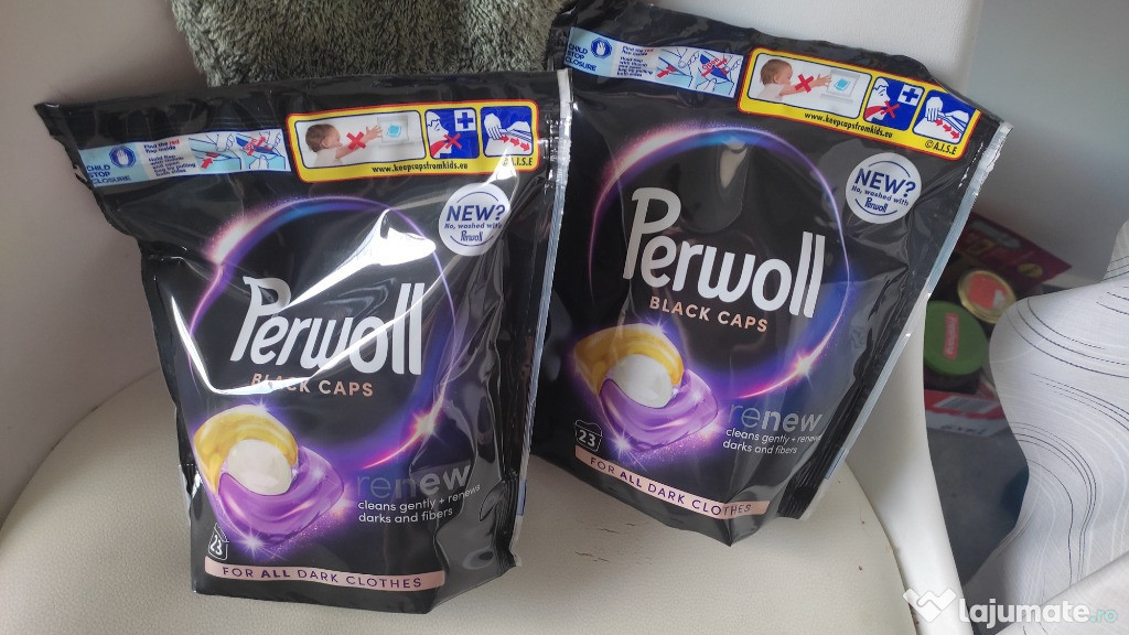 Perwoll renew black caps , 23 spalari