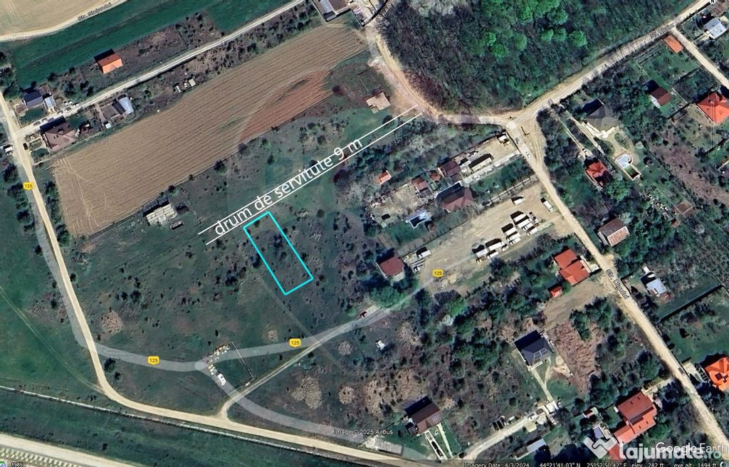 Teren intravilan 2760 mp, Ordoreanu, strada Florilor