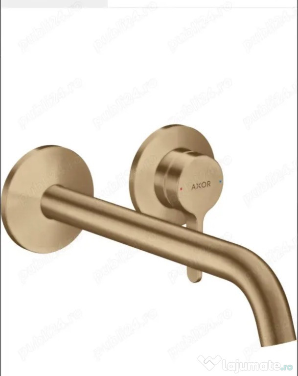 Baterie lavoar din 2 elemente, necesita corp ingropat, bronz periat