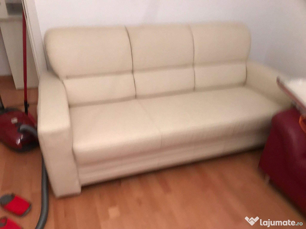Canapea piele 100% naturala