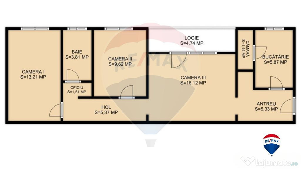 Apartament de vanzare, 3 camere, zona Gheorgheni