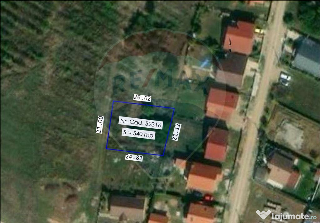 De vânzare teren intravilan 540 mp în Paleu
