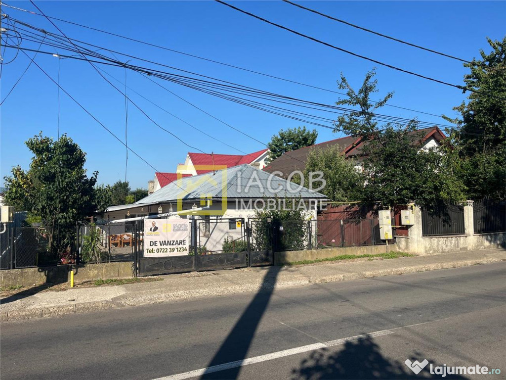 Casa pe parter cu 958 mp teren, magazie, beci, strada Bucegi