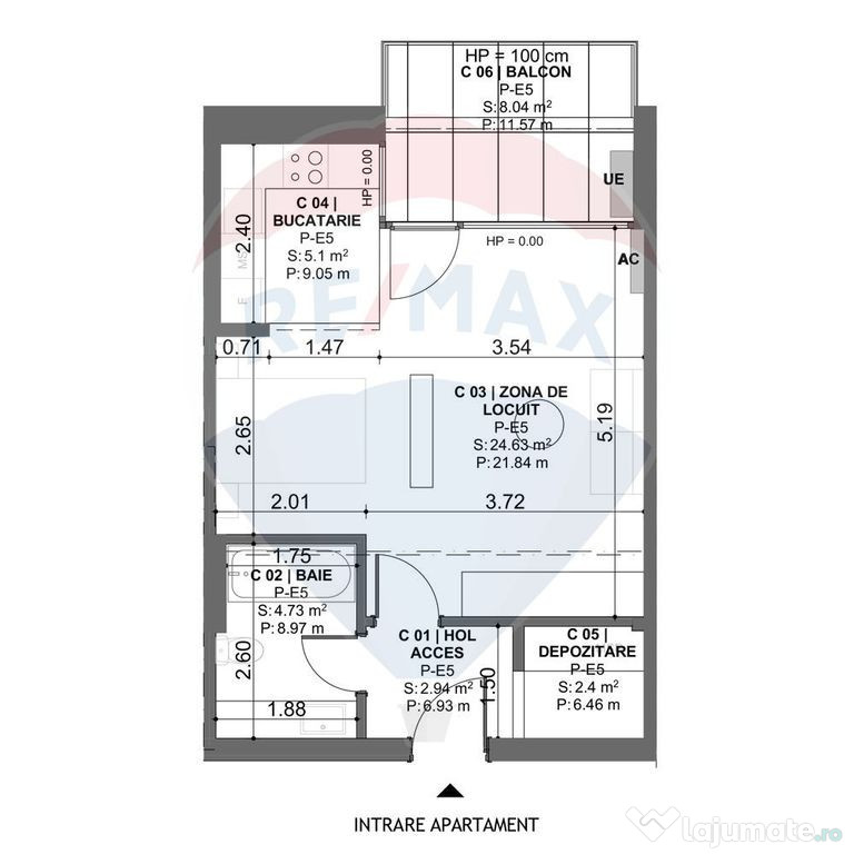 Vanzare APARTAMENT CU 3 CAMERE -DEZVOLTATOR