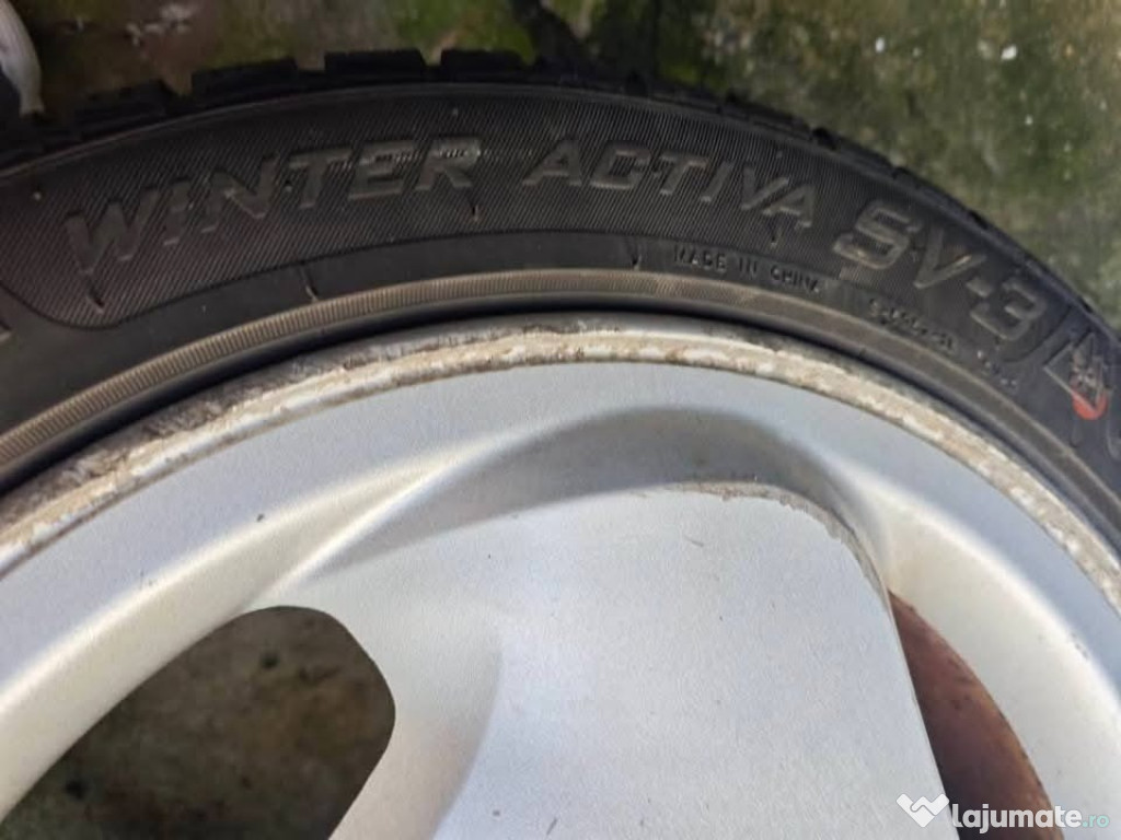 Ofertă! Set 4 jante aliaj 15” cu anvelope iarnă 175/50 R15 – DOT 2022