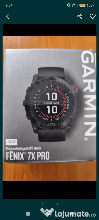 Garmin 7 X Pro Solar 51 mm,Garanție,ECG,wifi,bluetooth