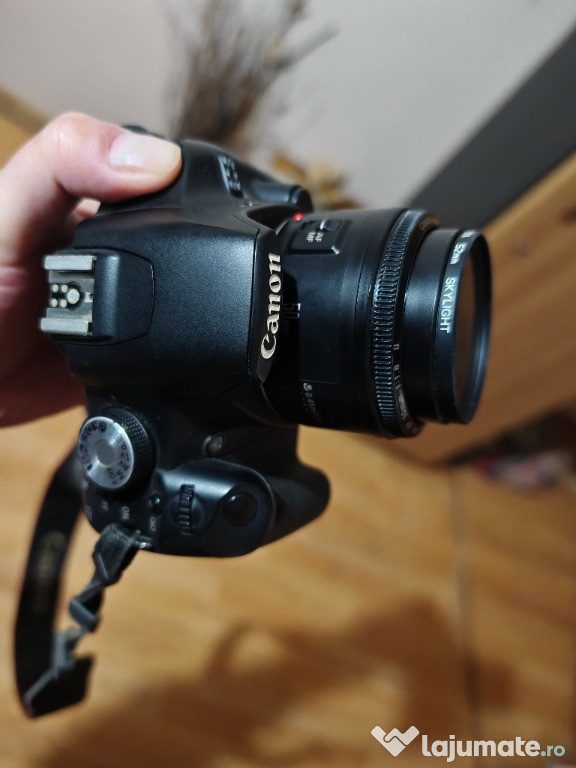 Aparat foto DSLR Canon EOS 500D stare perfecta, cu 2 obiective