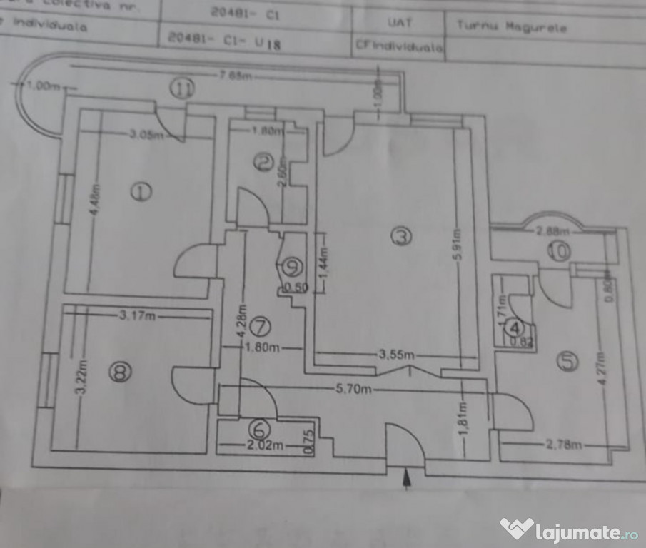 Apartament 3 camere Bd. Intependentei Bl. T2 Turnu Magurele